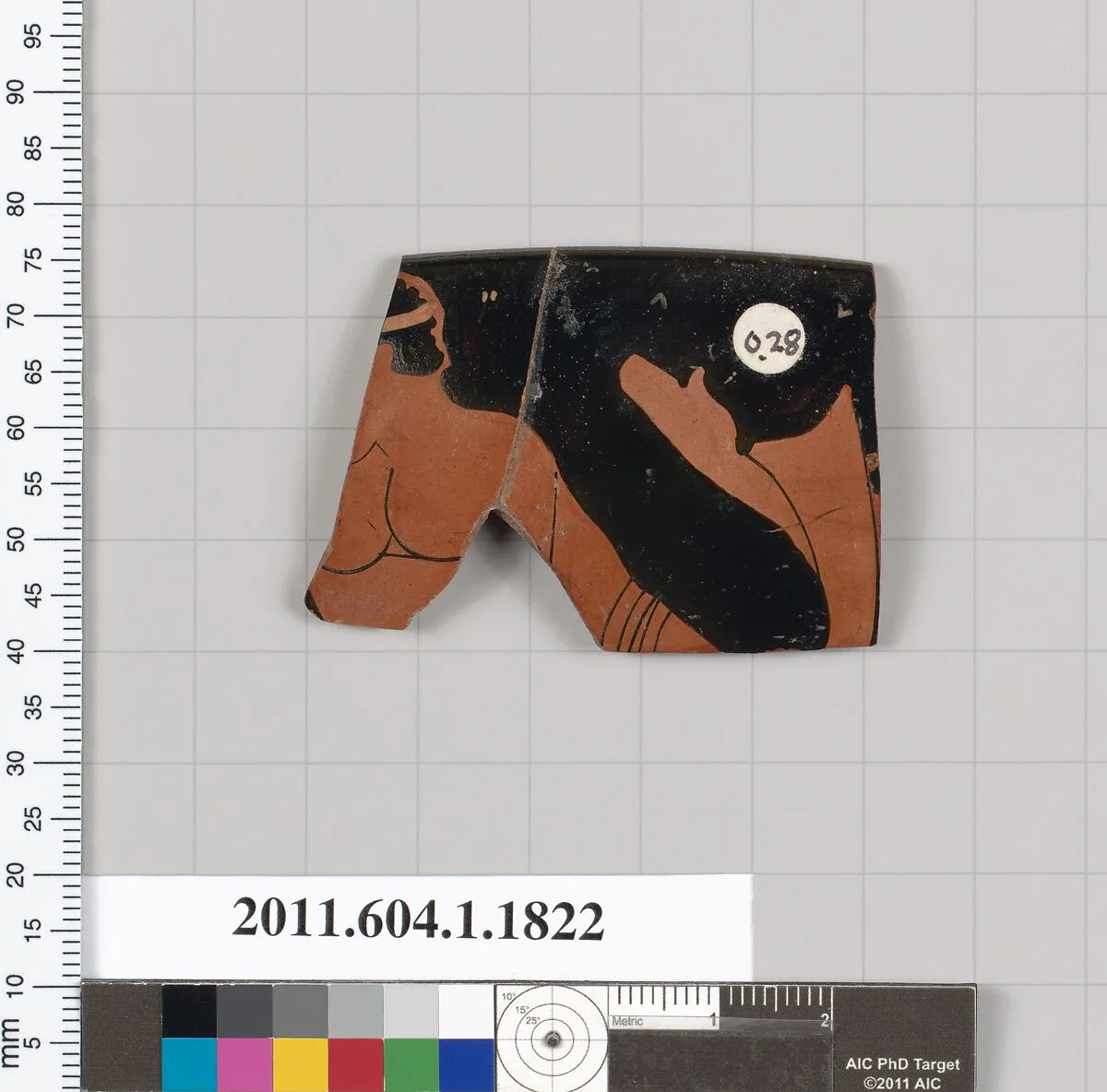 Terracotta rim fragment of a kylix (drinking cup) — Unknown