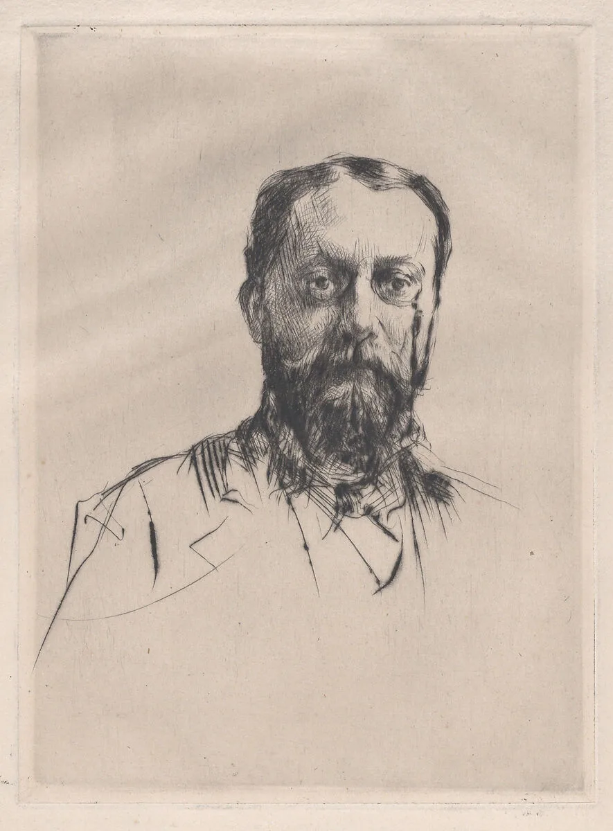 Portrait of an unknown man — Marcellin Desboutin