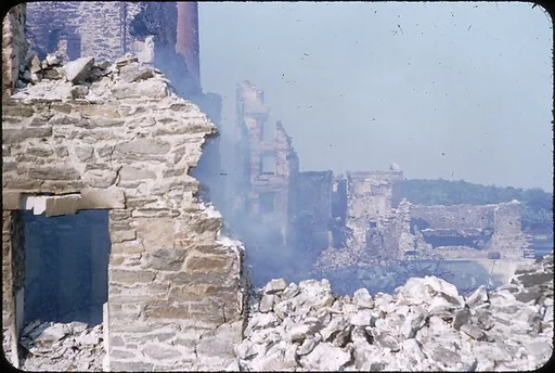 [76 Views of Flood Damage, Including Buildings, Interiors, and Landscape]