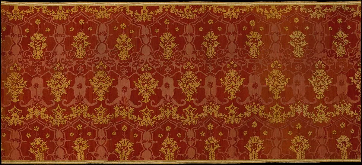Hanging with a Simulated Silk Textile Pattern — Unknown