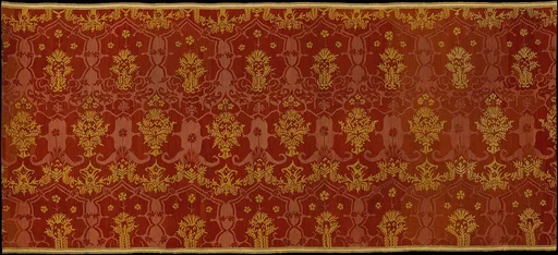 Hanging with a Simulated Silk Textile Pattern