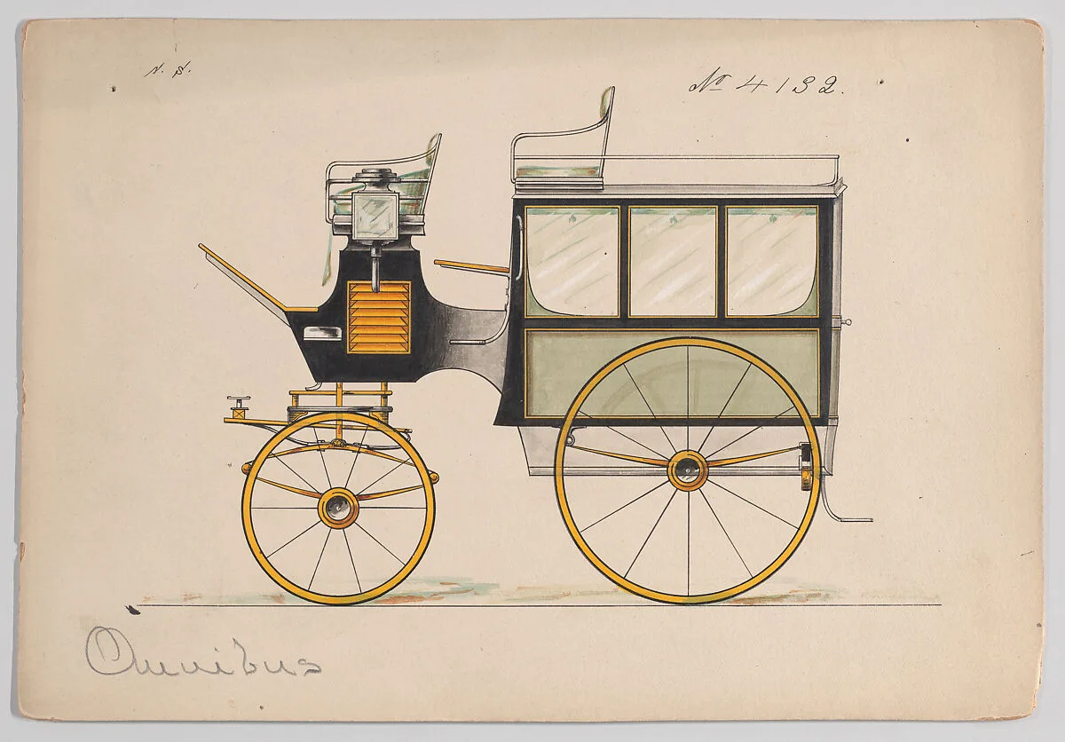Design for Omnibus or Wagonette, no. 4132 — Brewster & Co.|Herman Stahmer