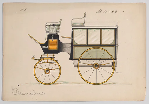 Design for Omnibus or Wagonette, no. 4132