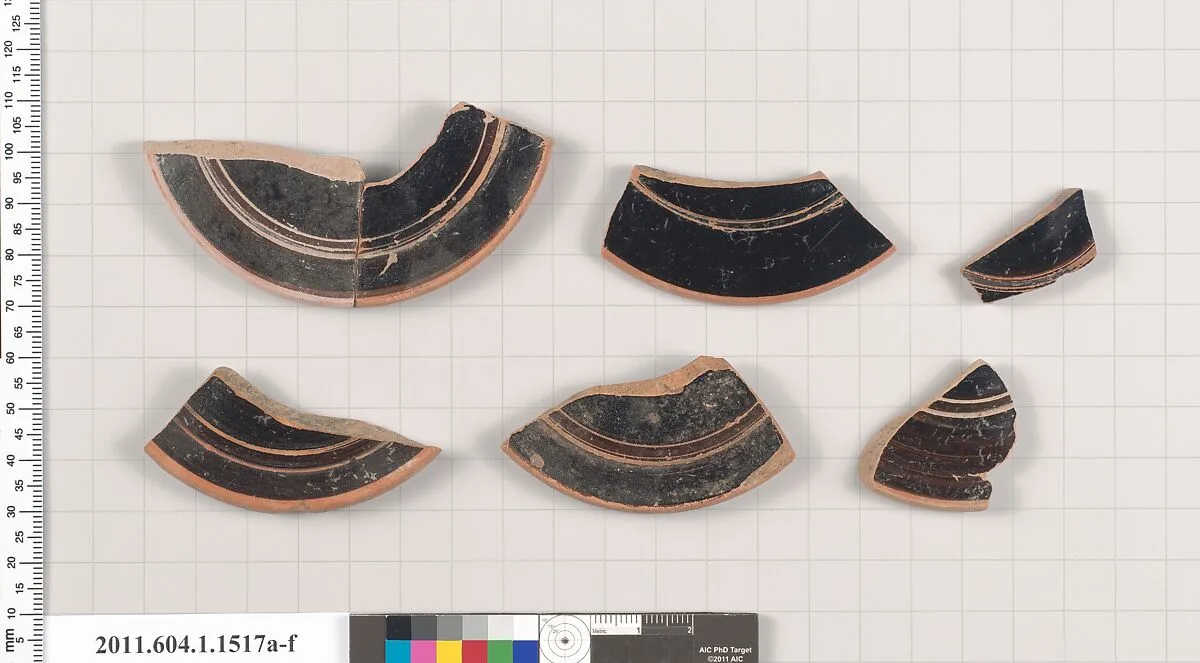 Terracotta fragments of kylikes (drinking cups) — Unknown