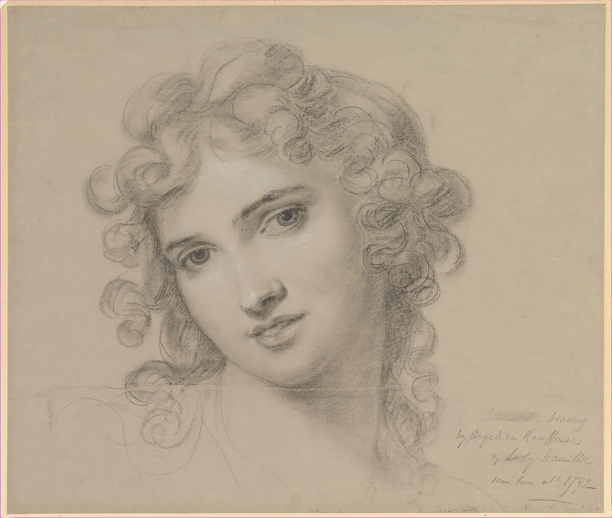 Portrait of Emma Hamilton — Angelica Kauffmann|Lady Emma Hamilton