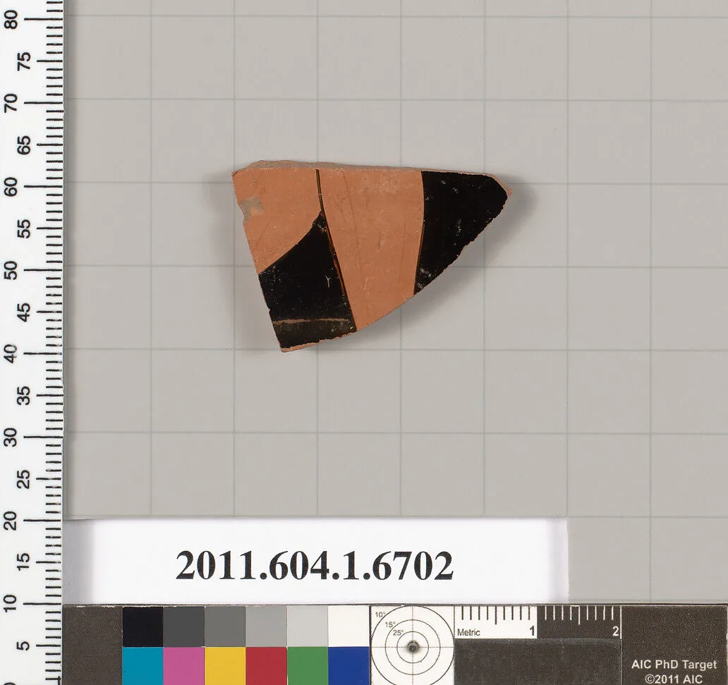 Terracotta fragment of a kylix (drinking cup) — Unknown