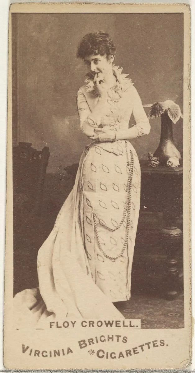 Floy Crowell, from the Actors and Actresses series (N45, Type 1) for Virginia Brights Cigarettes — Allen & Ginter