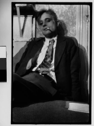 [Hanns Skolle in Suit with Cigarette]