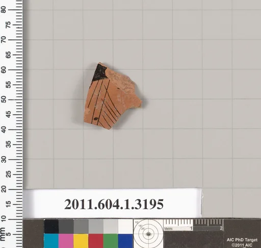 Terracotta fragment of a kylix (drinking cup)