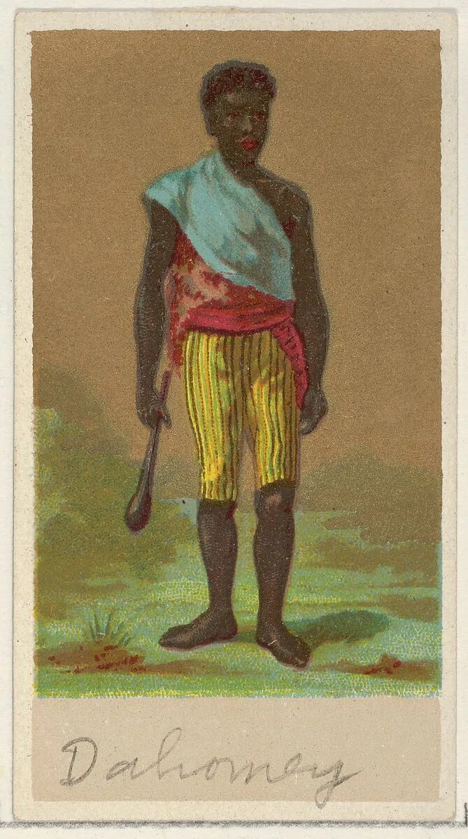 Dahomey, from the Natives in Costume series (N16), Teofani Issue, for Allen & Ginter Cigarettes Brands — Allen & Ginter|Teofani & Company
