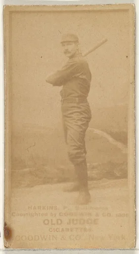 Harkins, Pitcher, Baltimore Orioles, from the Old Judge series (N172) for Old Judge Cigarettes