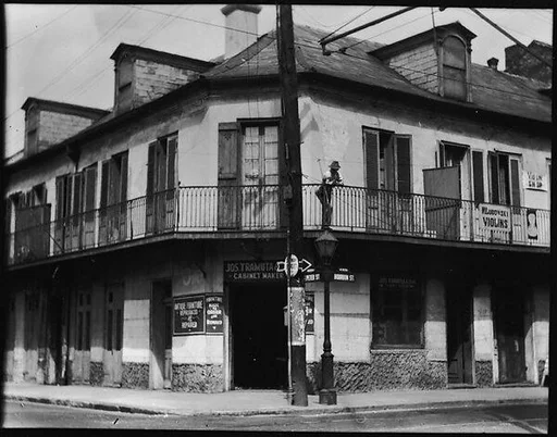 [French Quarter Street Corner, St. Peter Street, New Orleans, Louisiana]