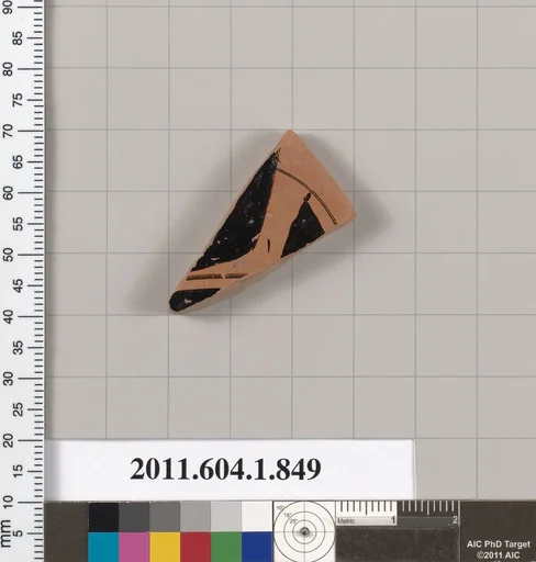 Terracotta fragment of a kylix (drinking cup)