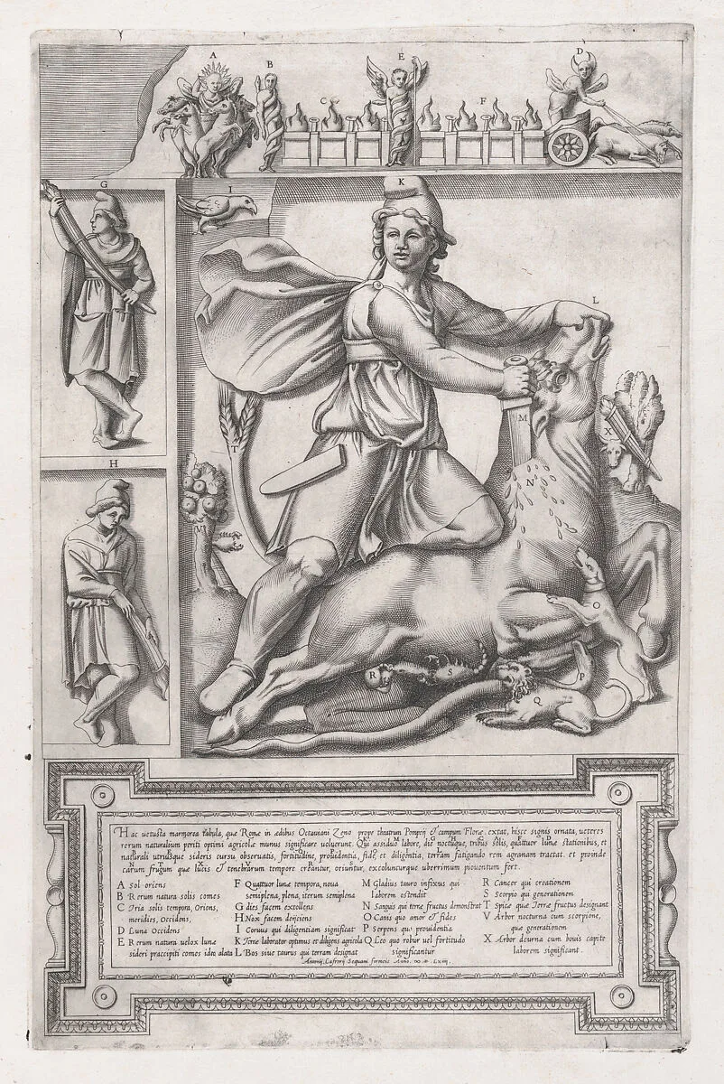 Speculum Romanae Magnificentiae: Statue of Mithras — Anonymous|Antonio Lafreri