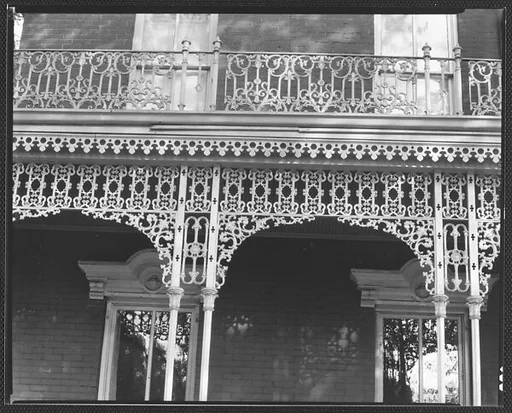[Cast-Iron Grillwork Detail, Mobile, Alabama?]