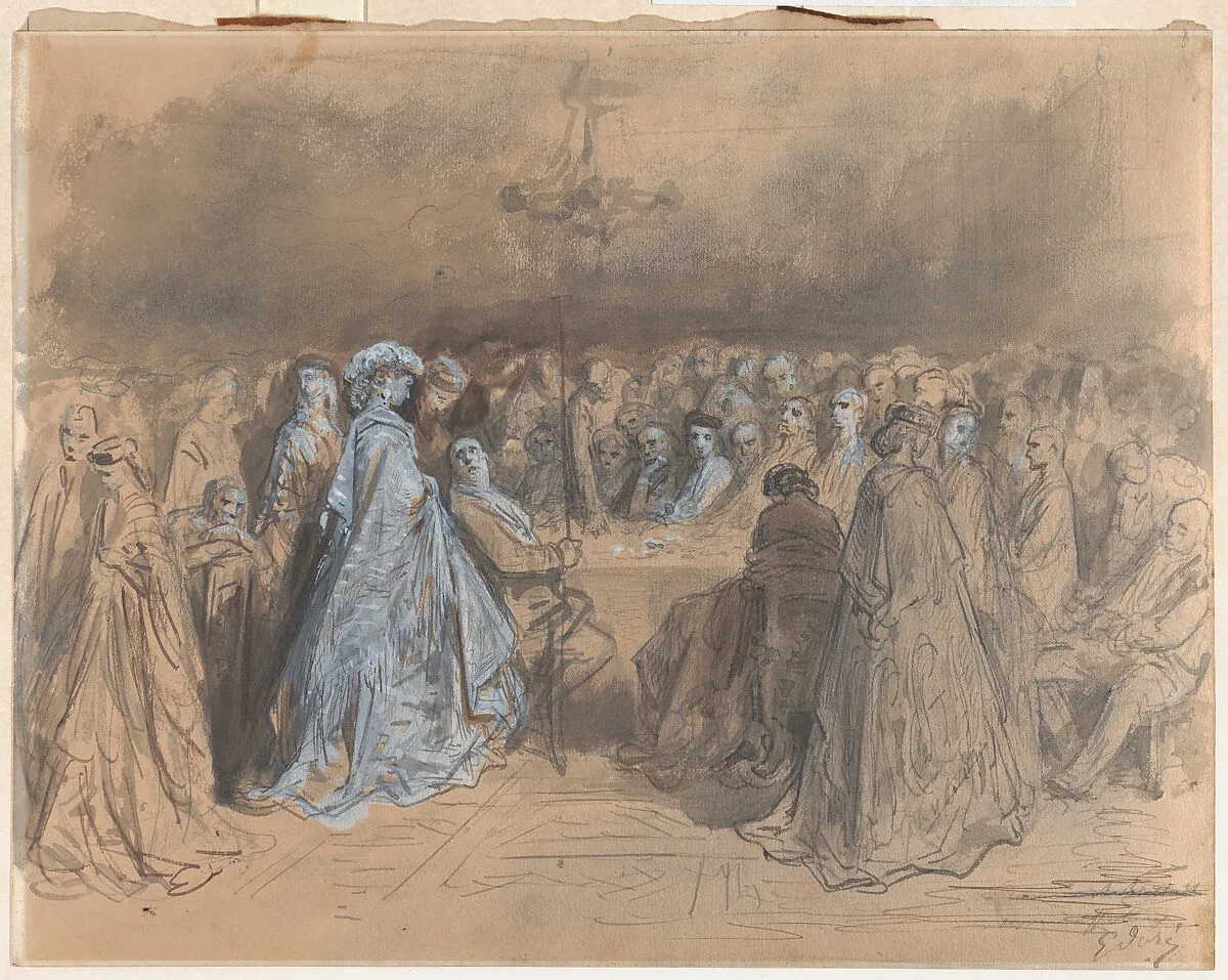 Pauline Viardot Gambling at Baden-Baden — Gustave Doré