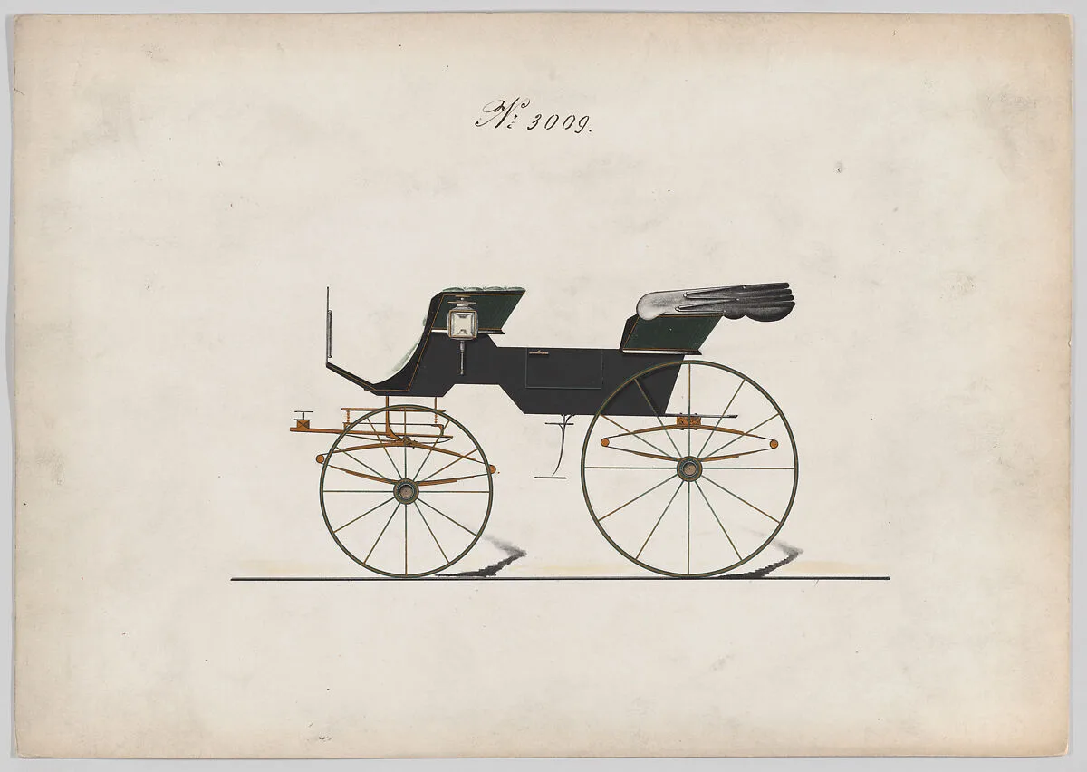 Design for 2 seat Phaeton, no. 3009 — Brewster & Co.