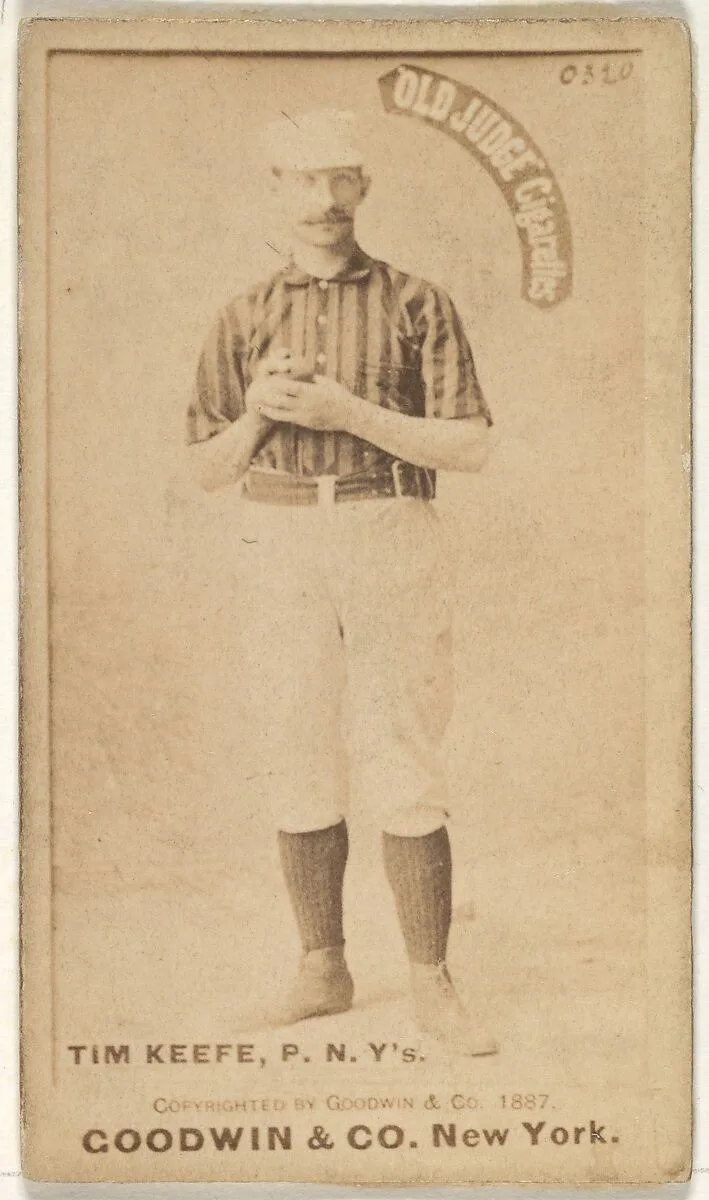 Timothy John "Tim" Keefe, Pitcher, New York, from the Old Judge series (N172) for Old Judge Cigarettes — Goodwin & Company
