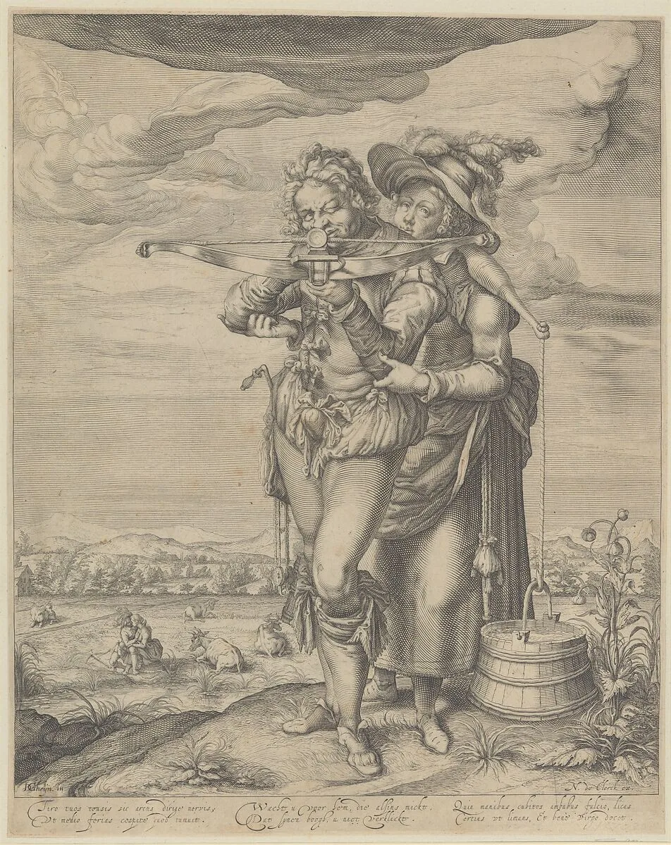 The Archer and the Milkmaid — Jacques de Gheyn II|Andries Stock|Nicolaes de Clerck