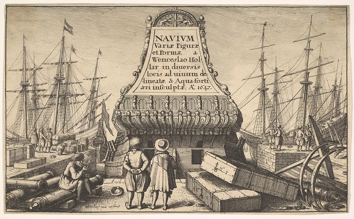 Title page: Dutch Ships — Wenceslaus Hollar