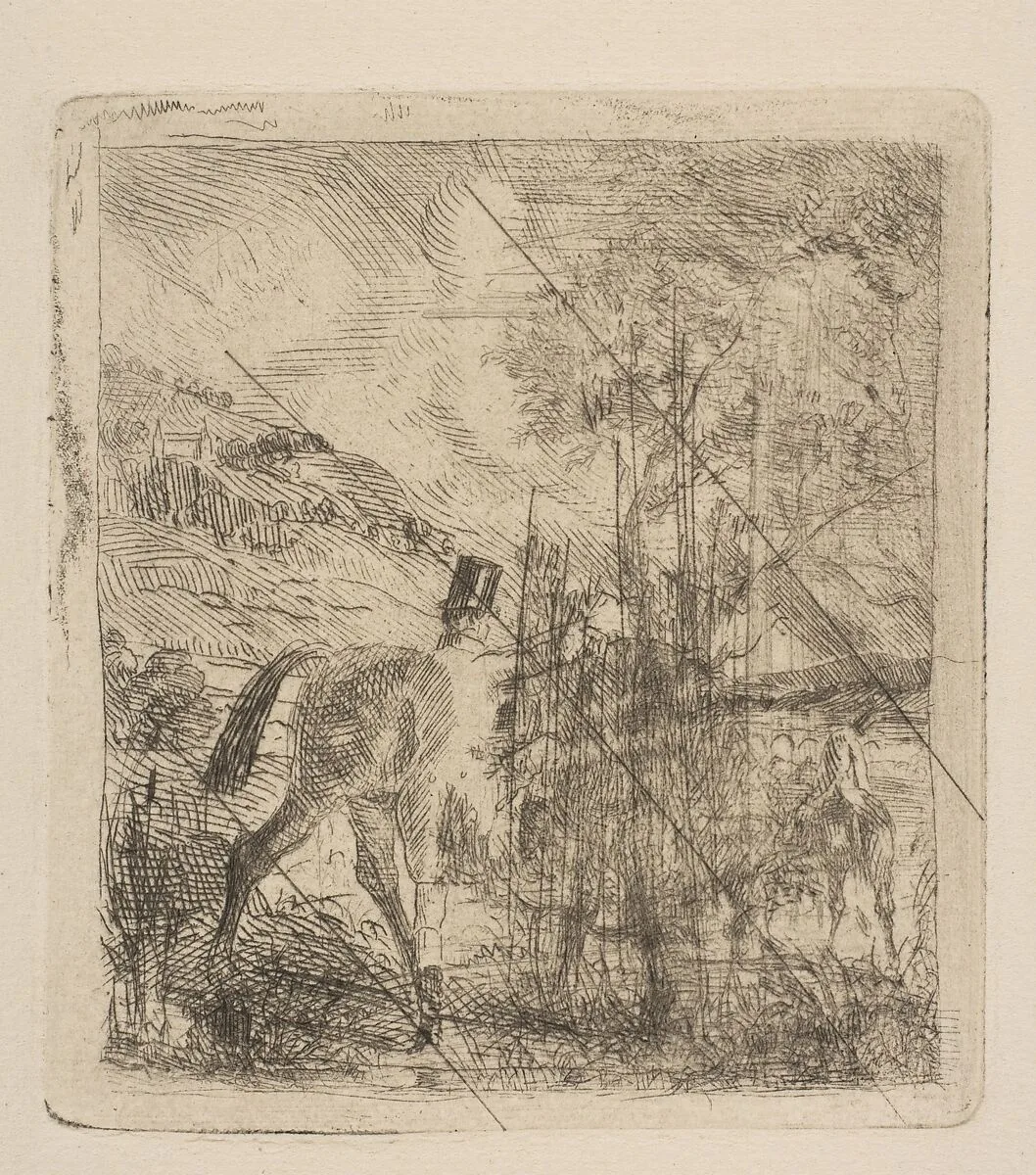 The Sportsman Mounting His Horse — Edgar Degas
