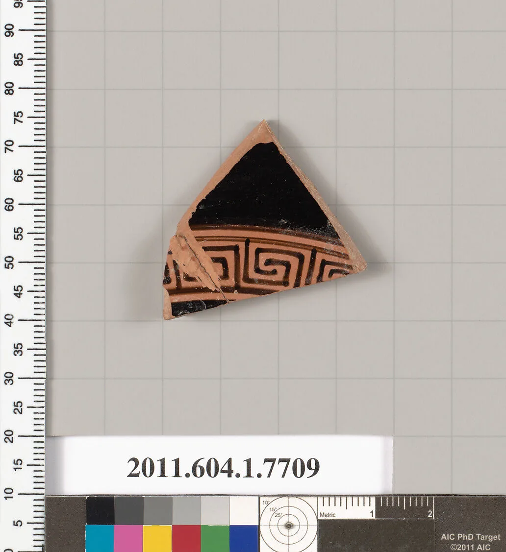 Terracotta fragment of a kylix (drinking cup) — Unknown
