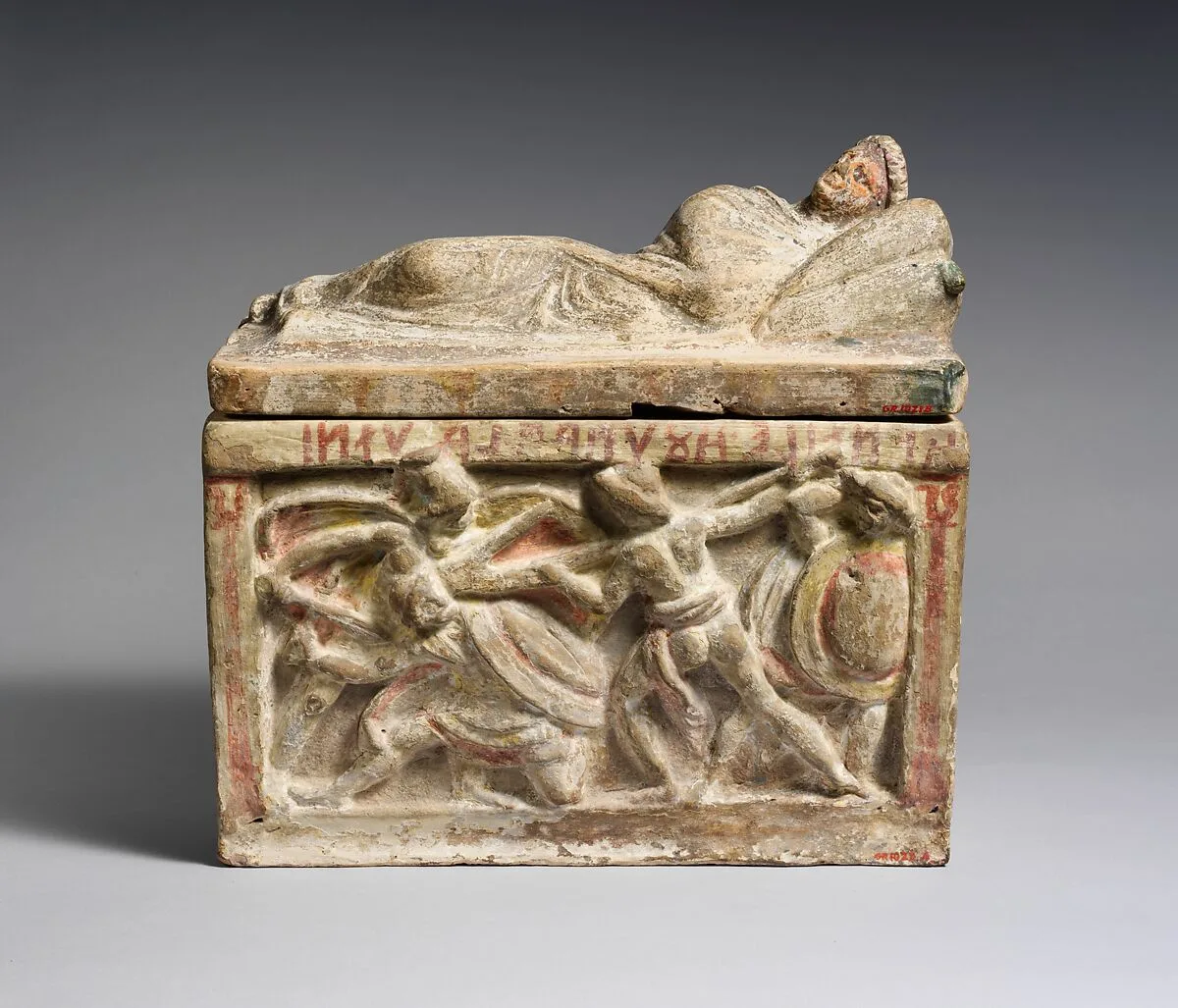 Terracotta cinerary urn — Unknown