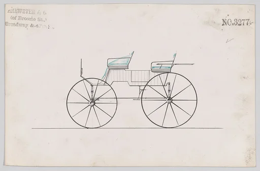 Design for 4 seat Phaeton, no top, no. 3277b