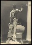 [Male Model Posed in Saddle for Anna Huntington's "Torch Bearers"]