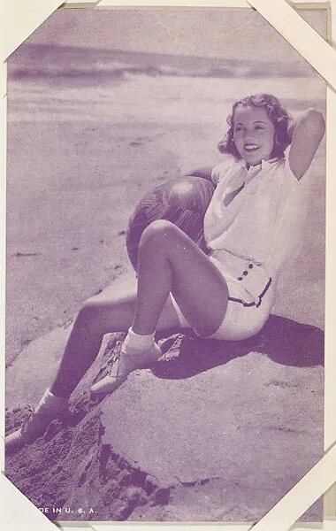 Actress reclining on rock (W423) — Unknown