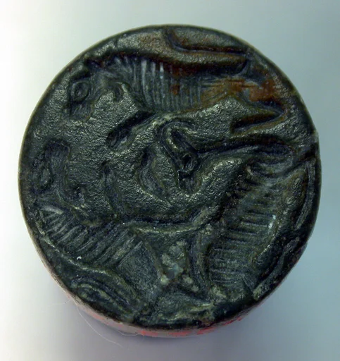 Stalk-handled stamp seal