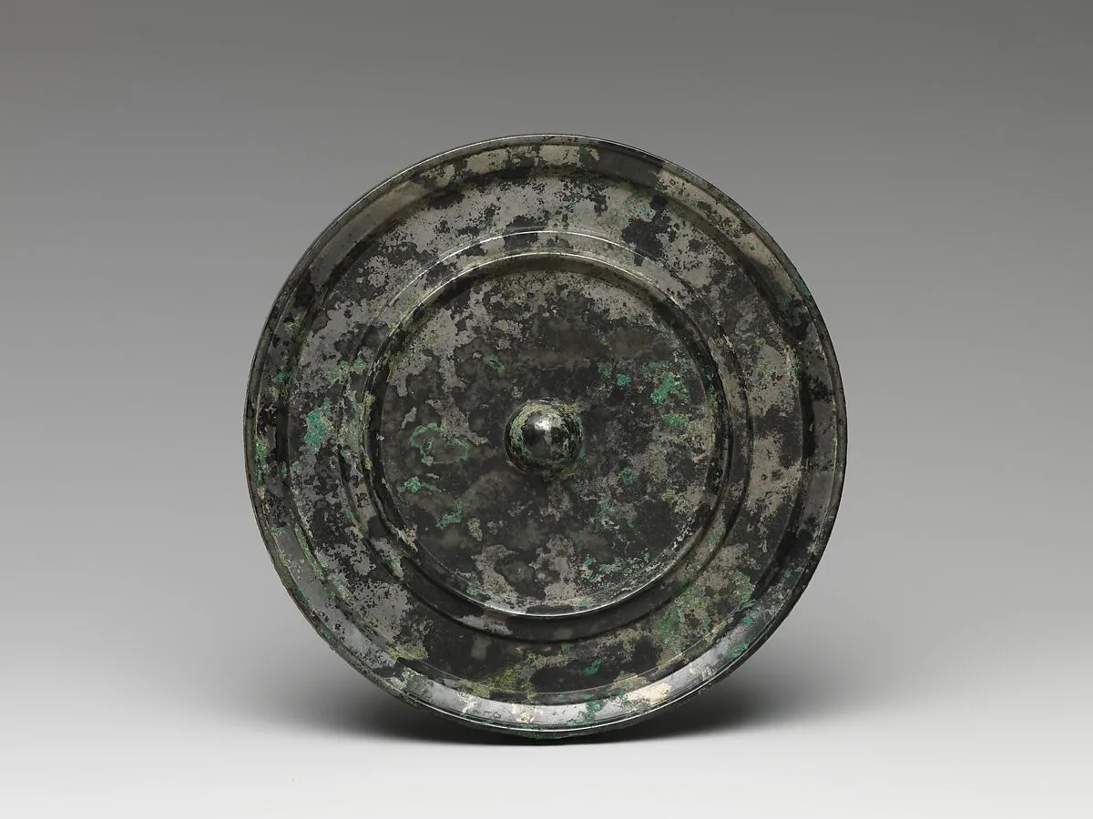 唐 弦纹銅鏡|Mirror with design of concentric circles — Unknown