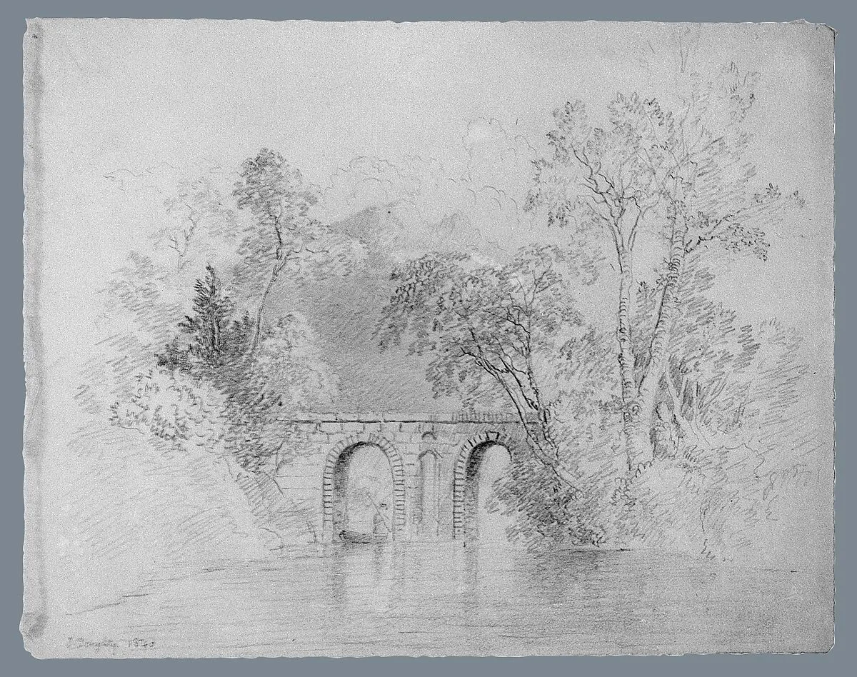 River Scene (from McGuire Scrapbook) — Thomas Doughty