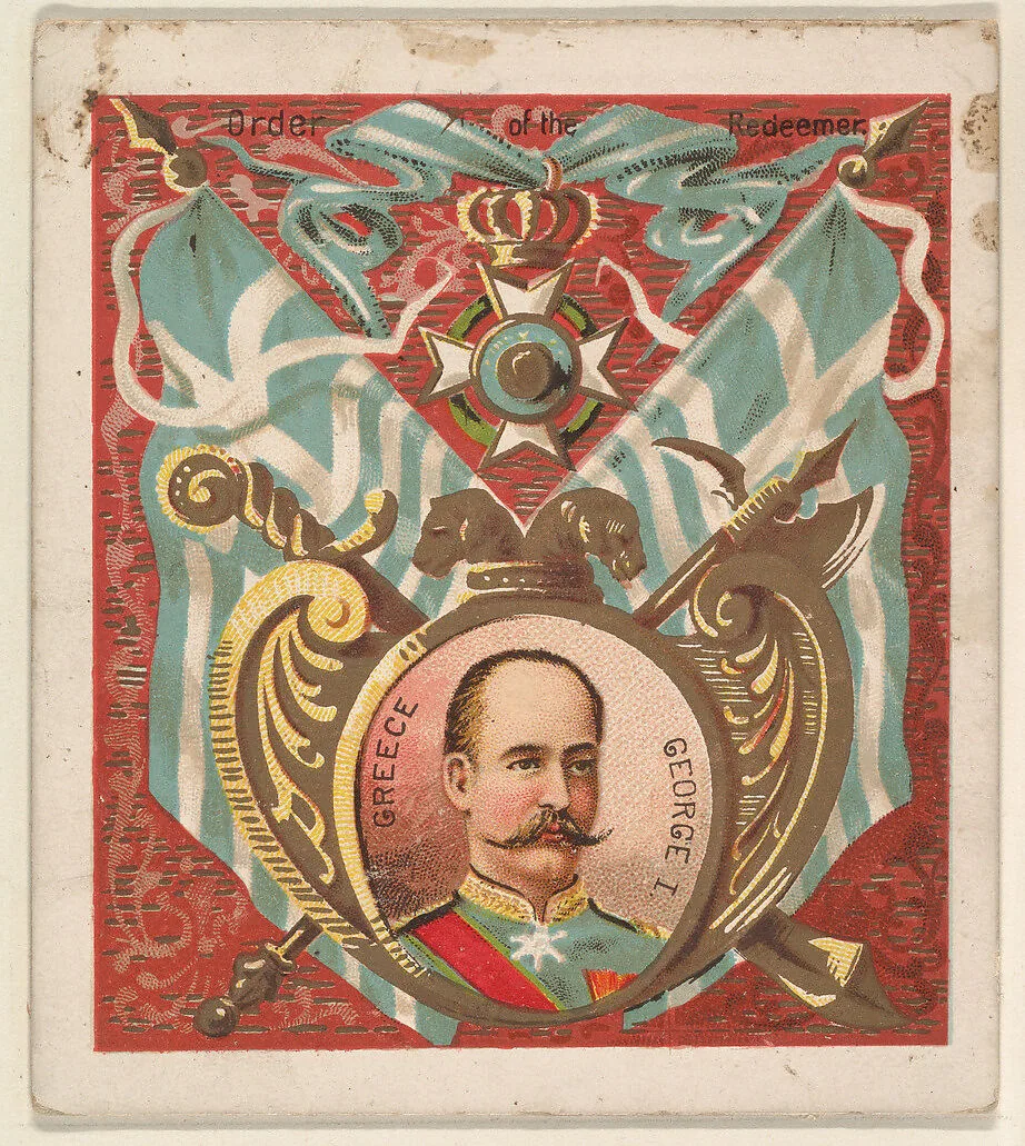 Greece, from the International Cards series (N238), issued by Kinney Bros. — Kinney Brothers Tobacco Company