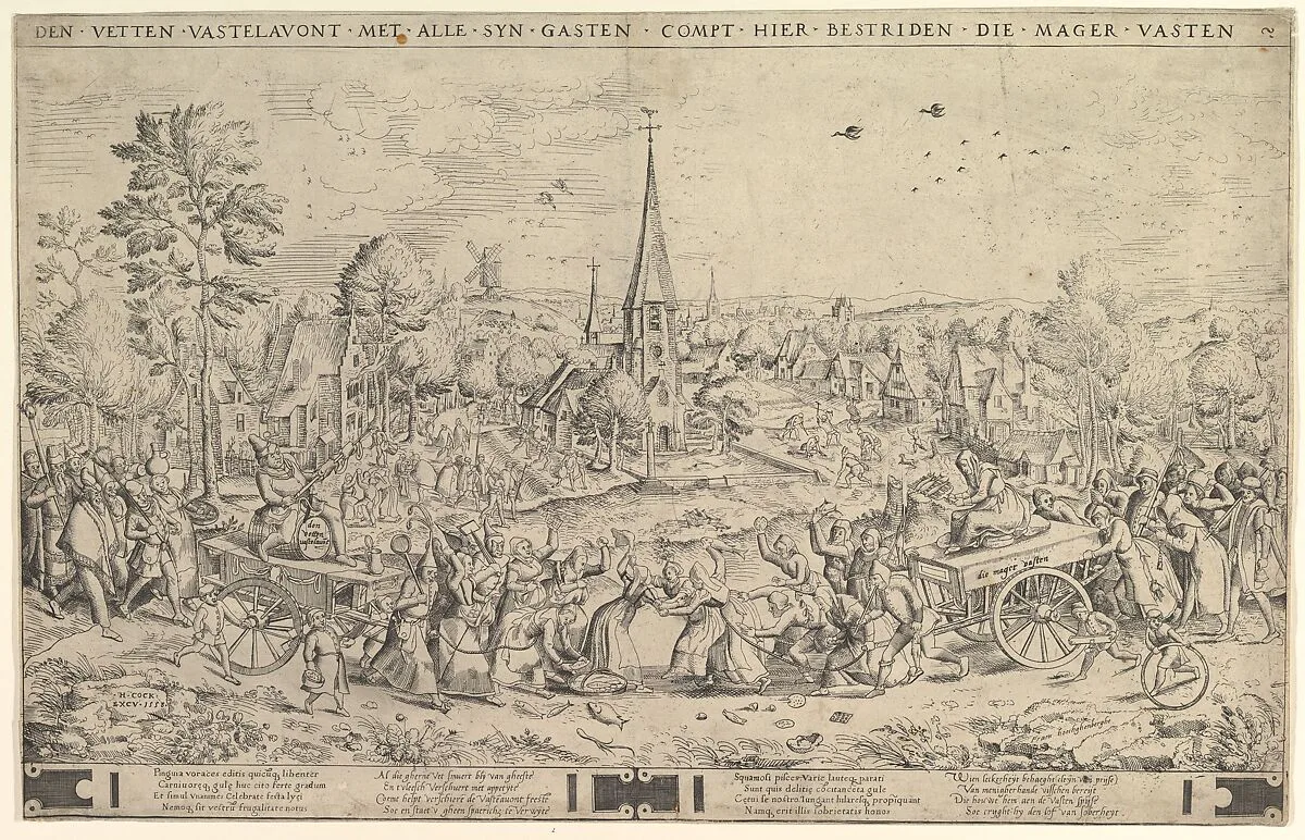 Lent and Carnival — Frans Hogenberg|Hieronymus Cock