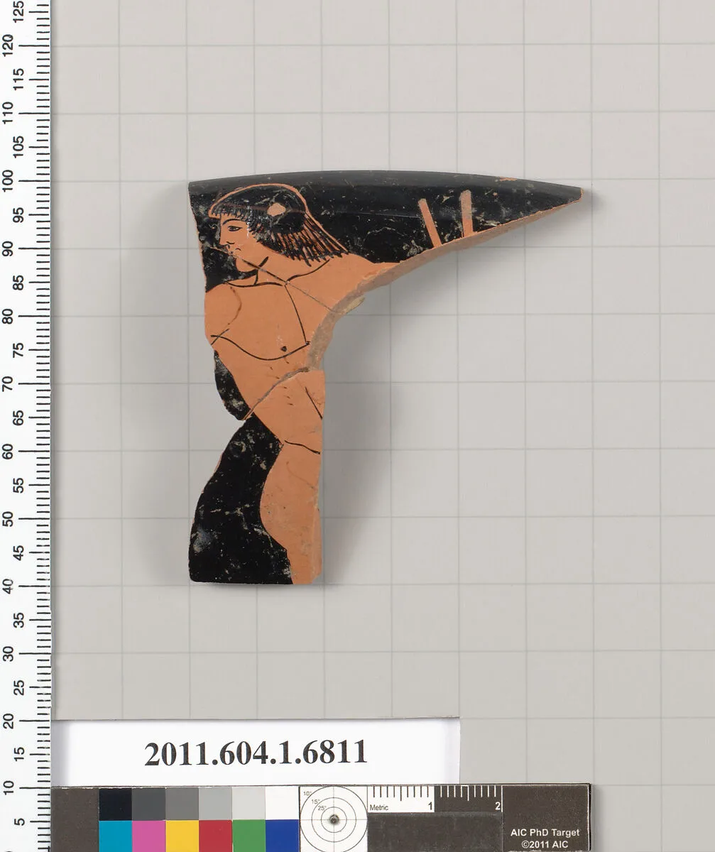 Terracotta rim fragment of a kylix (drinking cup) — Unknown