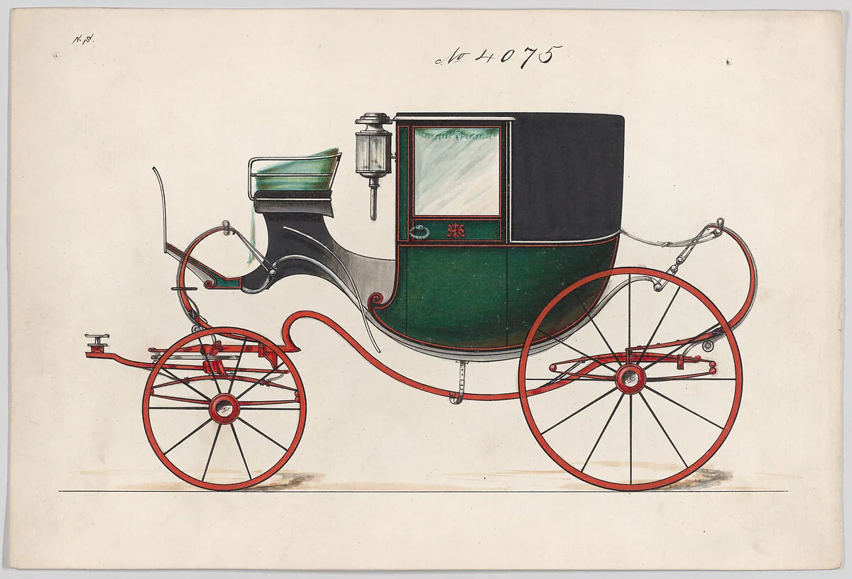 Design for Chariot D'Orsay no. 4075 — Brewster & Co.|Herman Stahmer