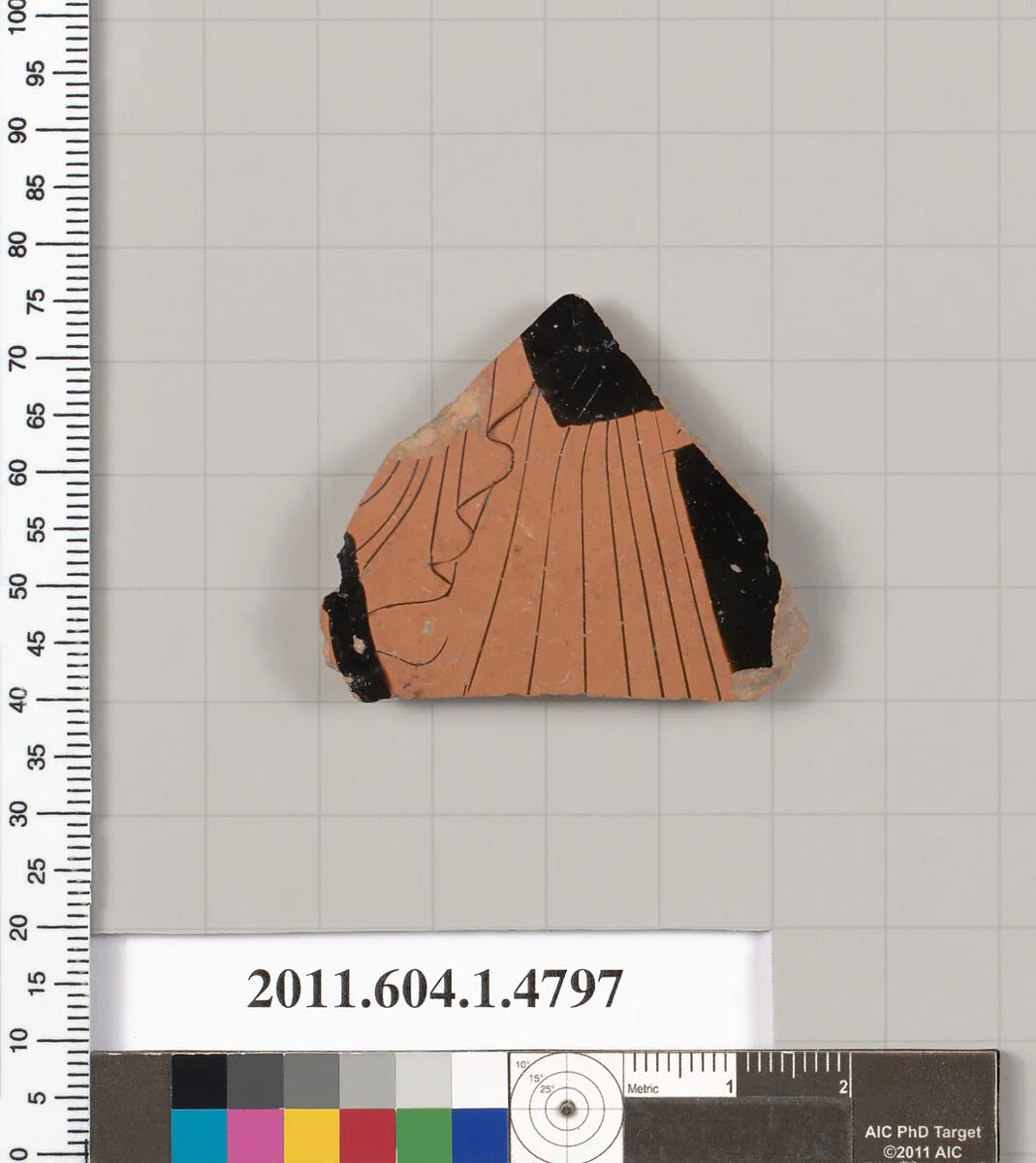 Terracotta fragment of a kylix (drinking cup) — Unknown