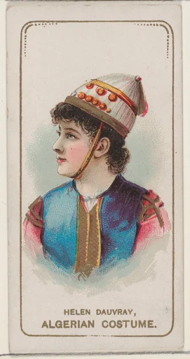 Helen Dauvray in Algerian Costume, from the set Actors and Actresses, Second Series (N71) for Duke brand cigarettes