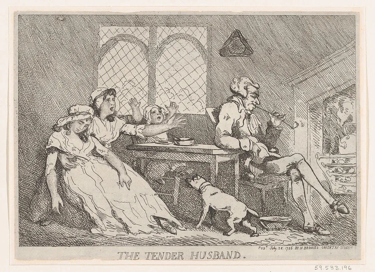 The Tender Husband — Thomas Rowlandson|Henry Brookes