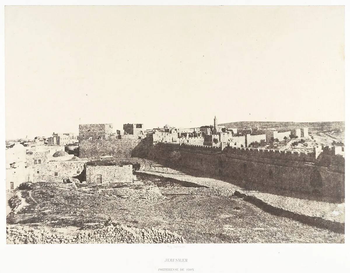 Jérusalem, Forteresse de Soin — Auguste Salzmann|Imprimerie photographique de Blanquart-Évrard, à Lille