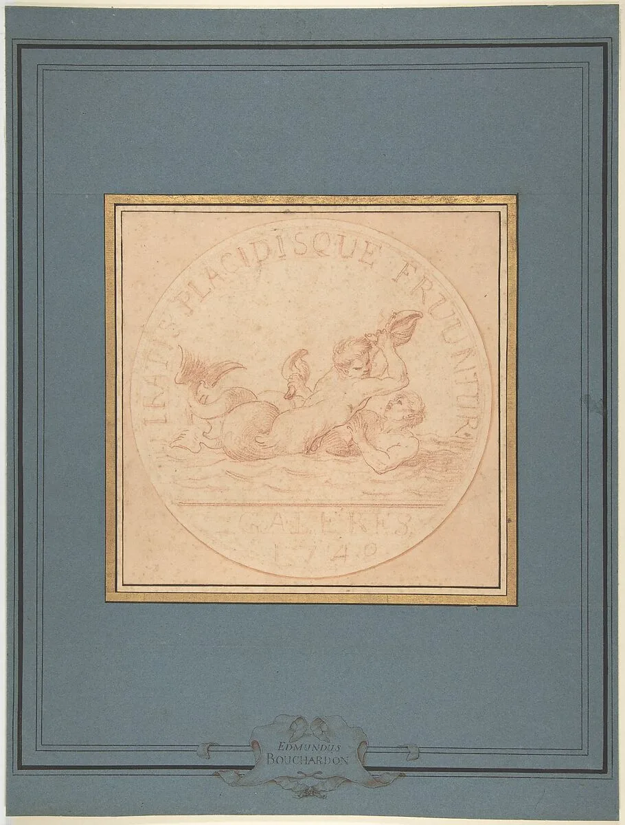 Design for a Token: Galères, 1740 — Edme Bouchardon