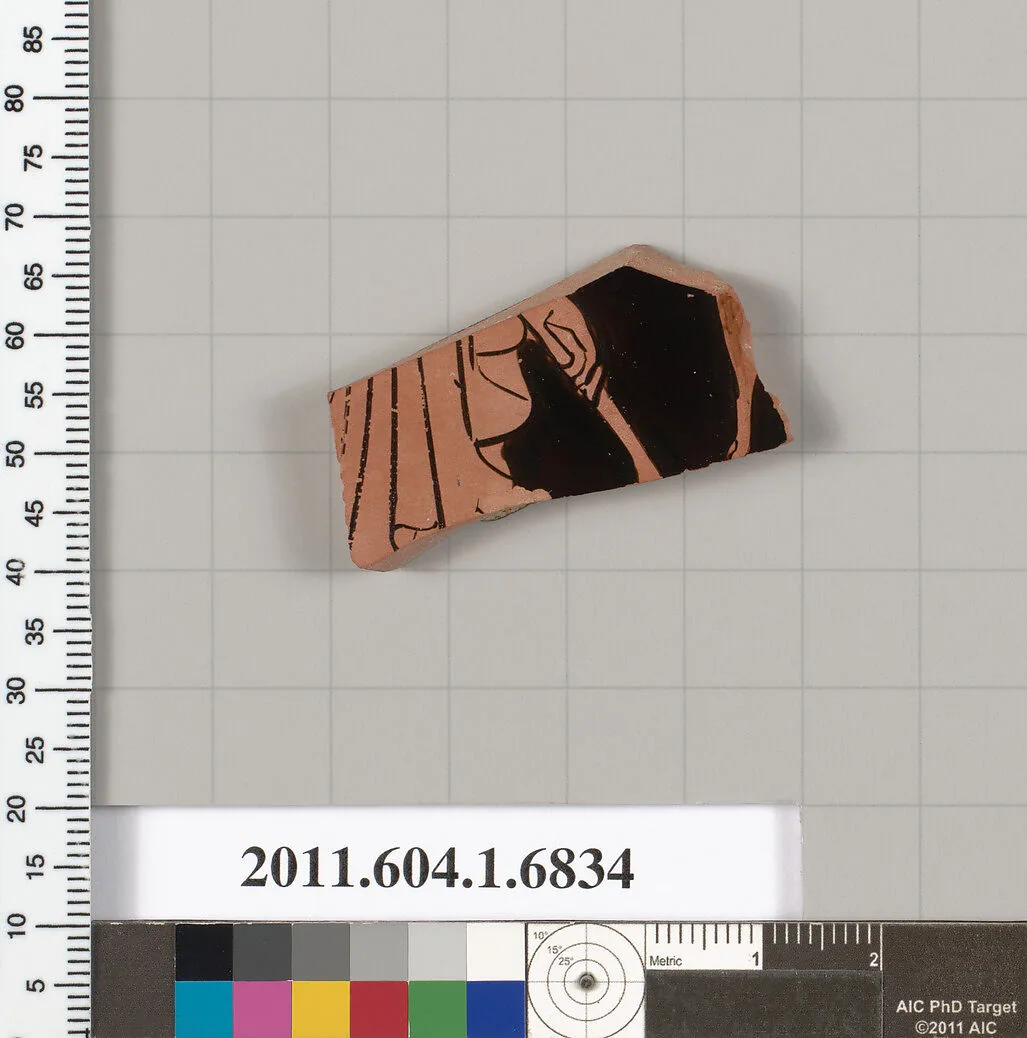 Terracotta fragment of a kylix (drinking cup) — Unknown