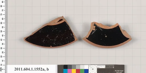 Terracotta fragments of kylikes (drinking cups)