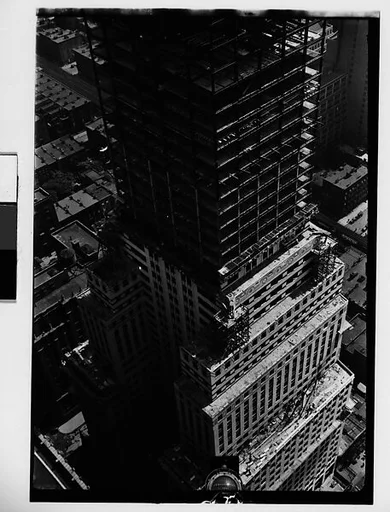 [Chrysler Building Construction Site, From Roof of Chanin Building, New York City]
