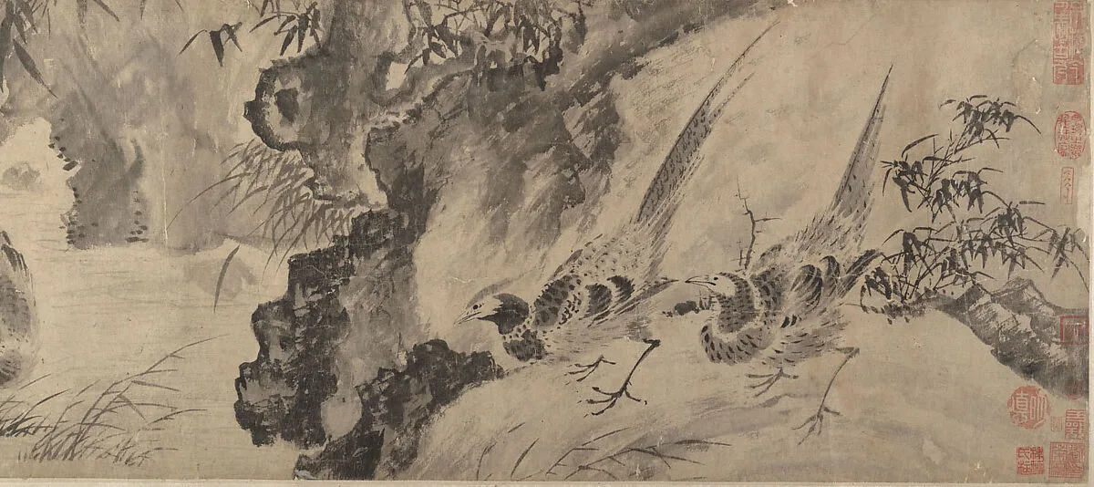 明/清 佚名 仿沈周 蘆雁花卉圖 卷|Marsh Scene with Birds — Shen Zhou