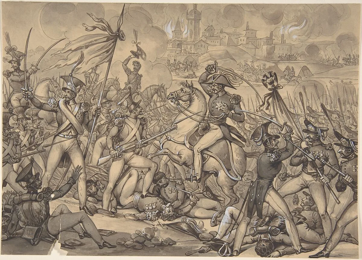The Battle of ? — Anonymous, French, 19th century