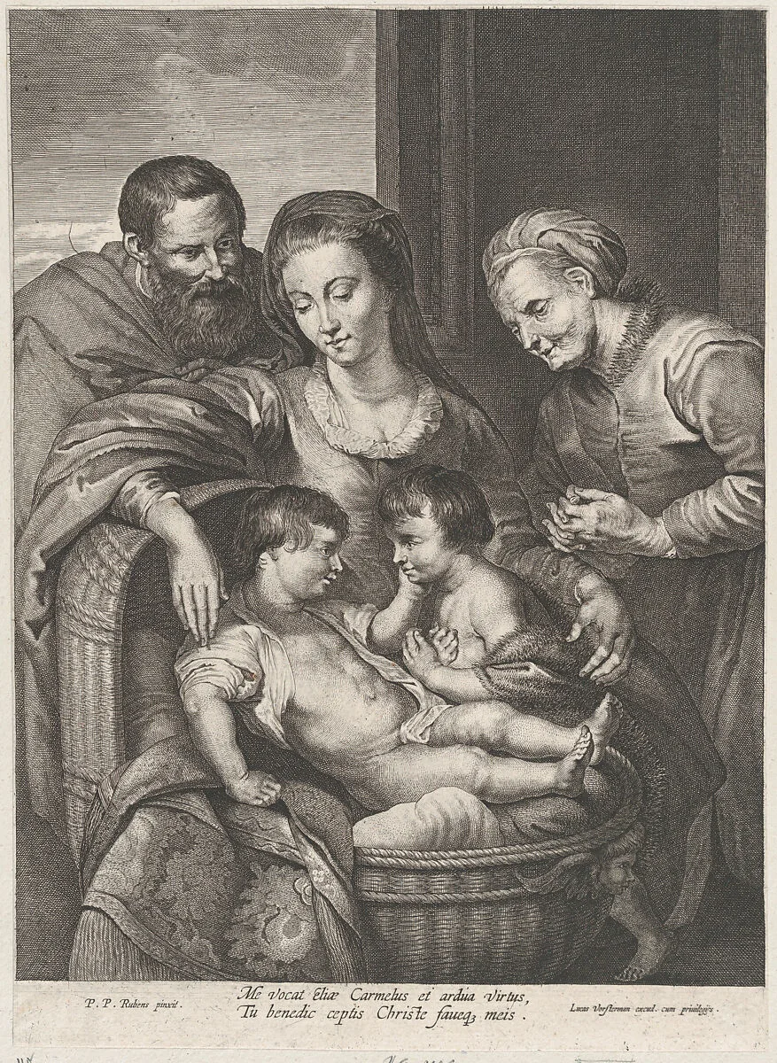 The Holy Family with Saint Elizabeth and the infant Saint John the Baptist — Lucas Vorsterman I|Peter Paul Rubens|Lucas Vorsterman I
