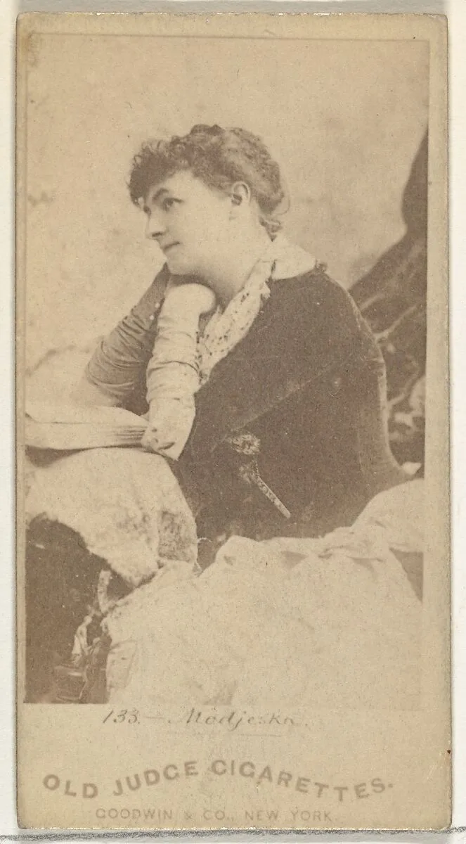 Modjeska, from the Actors and Actresses series (N171) for Old Judge Cigarettes — Goodwin & Company