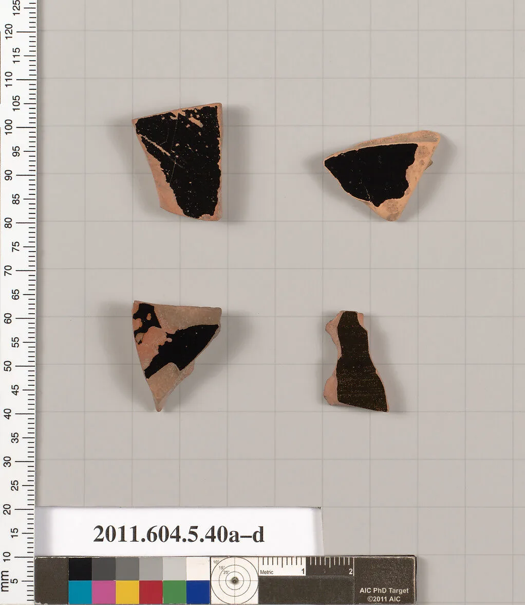 Terracotta fragments of kylikes (drinking cups) — Unknown